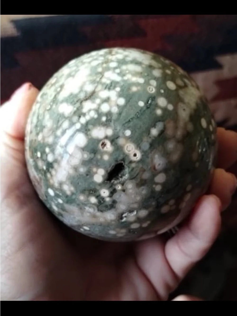 8th vein Ocean Jasper Sphere